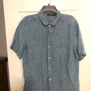 Nautical Men’s Button Down Short-sleeve